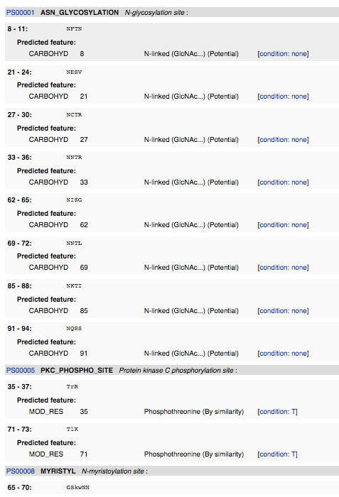 ScanProsite Result Part 2