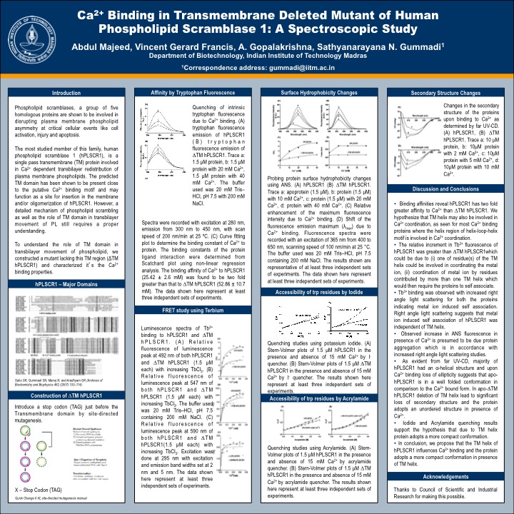 Presented at the 7th Asian Biophysics Association (ABA) Symposium & Annual Meeting of the Indian Biophysical Society (IBS)