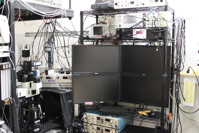 Photo of two-photon microscope